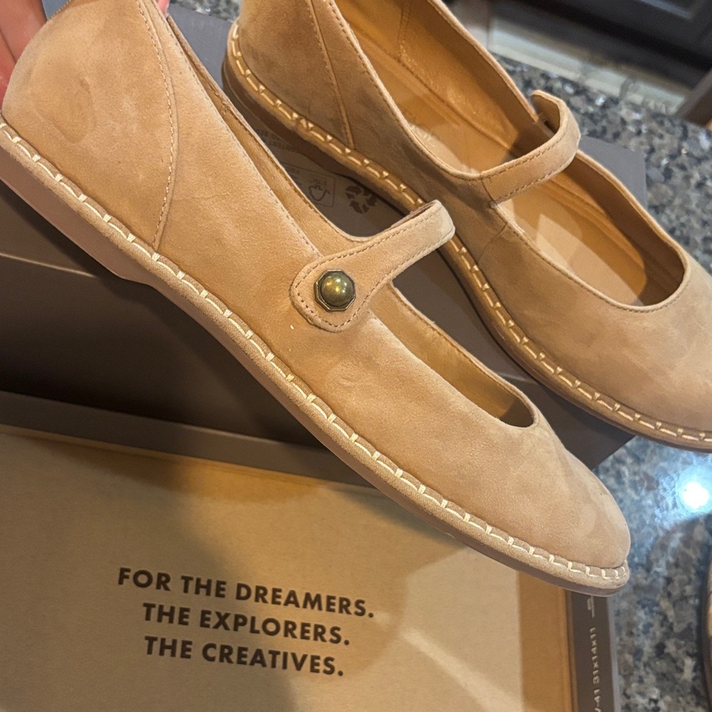 Crown Vintage Beige Mary Jane Flats - Picture 3 of 3